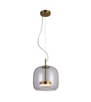 Lampy wiszące pojedyncze - ITALUX Caste Wisząca 1xLED 10W 3000K Złoty PND-17760A-BRSS-CL - product 1