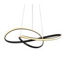 Lampy wiszące LED - ITALUX Consa Wisząca 1xLED 40W 3000K Czarny PND-19221-BK - product 2