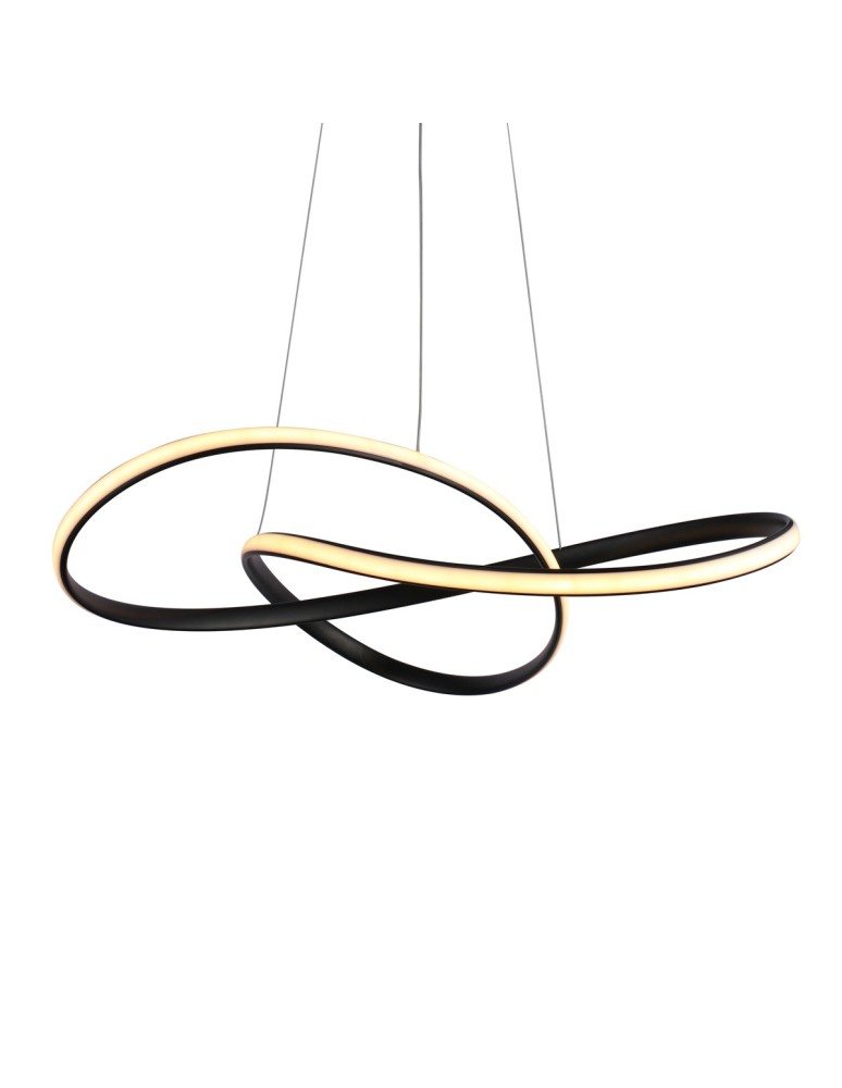 Lampy wiszące LED - ITALUX Consa Wisząca 1xLED 40W 3000K Czarny PND-19221-BK - product kolory-swiatla.pl 2