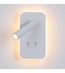ITALUX Doria Ścienna do Czytania 2xLED 8W 3000K Biały WL-83957-1-WH ITALUX Doria Ścienna do Czytania 2xLED 8W 3000K Biały WL-83957-1-WH
