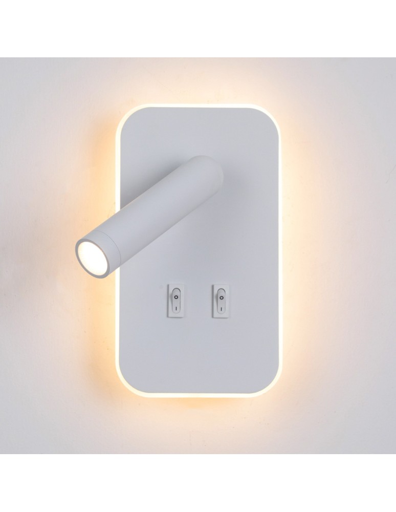 ITALUX Doria Ścienna do Czytania 2xLED 8W 3000K Biały WL-83957-1-WH ITALUX Doria Ścienna do Czytania 2xLED 8W 3000K Biały WL-83957-1-WH