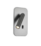 ITALUX Doria Ścienna do Czytania 2xLED 8W 3000K Szary WL-83957-1-GR ITALUX Doria Ścienna do Czytania 2xLED 8W 3000K Szary WL-83957-1-GR