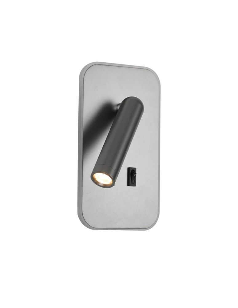ITALUX Doria Ścienna do Czytania 2xLED 8W 3000K Szary WL-83957-1-GR ITALUX Doria Ścienna do Czytania 2xLED 8W 3000K Szary WL-83957-1-GR
