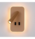 Kinkiety do czytania - ITALUX Doria Ścienna do Czytania 2xLED 8W 3000K Złoty WL-83957-1-GD - product 1