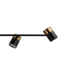 Lampy wiszące nad wyspę - ITALUX Elice Wisząca 4xGU10 35W Czarny, mosiężny PND-58892-4-BK-BRO - product 2