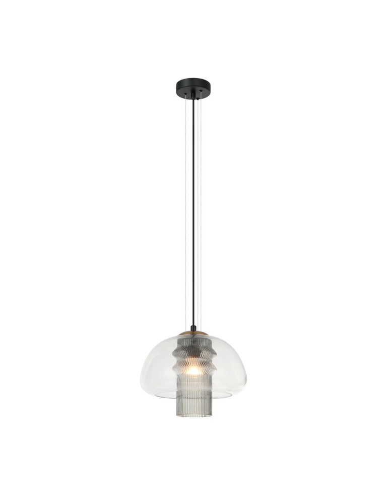 ITALUX Feder Wisząca 1xE27 40W Czarny PND-61001C-BK