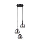 Lampy wiszące potrójne - ITALUX Felis Wisząca 3xE27 40W Czarny mat PND-40824-3-BK - product 1
