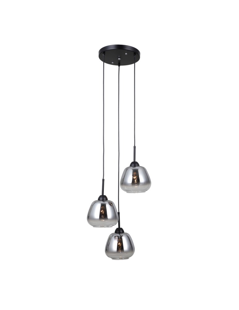 ITALUX Felis Wisząca 3xE27 40W Czarny mat PND-40824-3-BK