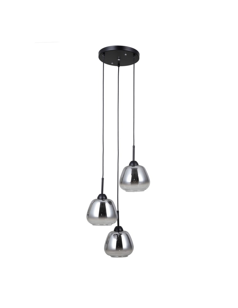 Lampy wiszące potrójne - ITALUX Felis Wisząca 3xE27 40W Czarny mat PND-40824-3-BK - product kolory-swiatla.pl 3
