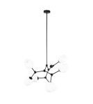 Lampy wiszące kule - ITALUX Ferral Wisząca 8xE27 60W Czarny PND-75075-8-BK-WG - product 4