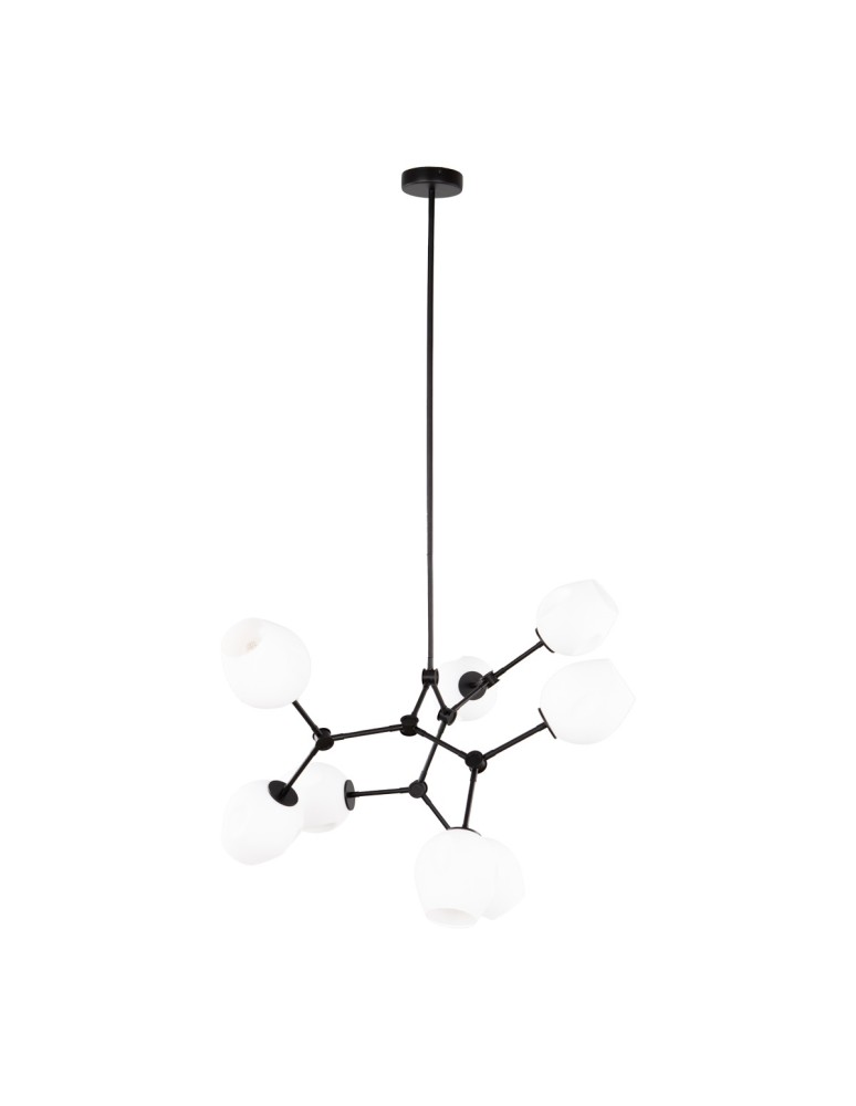 ITALUX Ferral Wisząca 8xE27 60W Czarny PND-75075-8-BK-WG