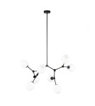 Lampy wiszące kule - ITALUX Ferral Wisząca 8xE27 60W Czarny PND-75075-8-BK-WG - product 1
