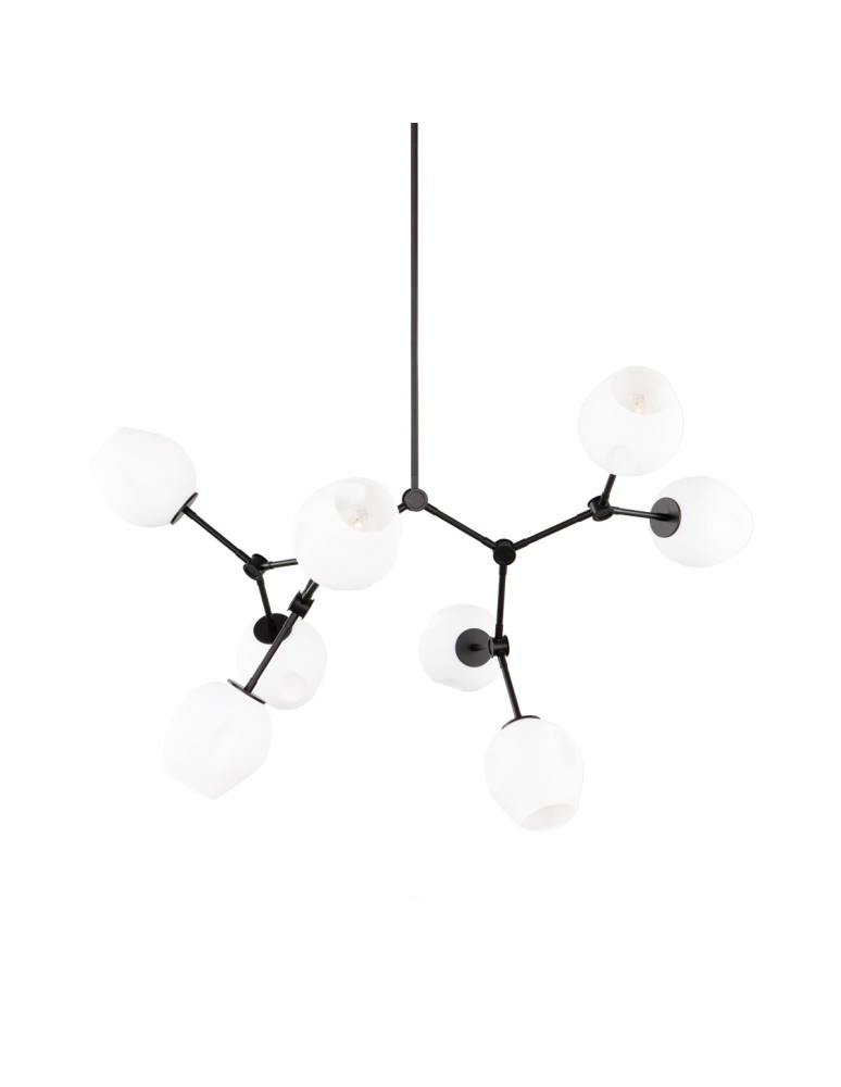ITALUX Ferral Wisząca 8xE27 60W Czarny PND-75075-8-BK-WG