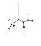 Lampy wiszące kule - ITALUX Ferral Wisząca 8xE27 60W Czarny PND-75075-8-BK-WG - product 5