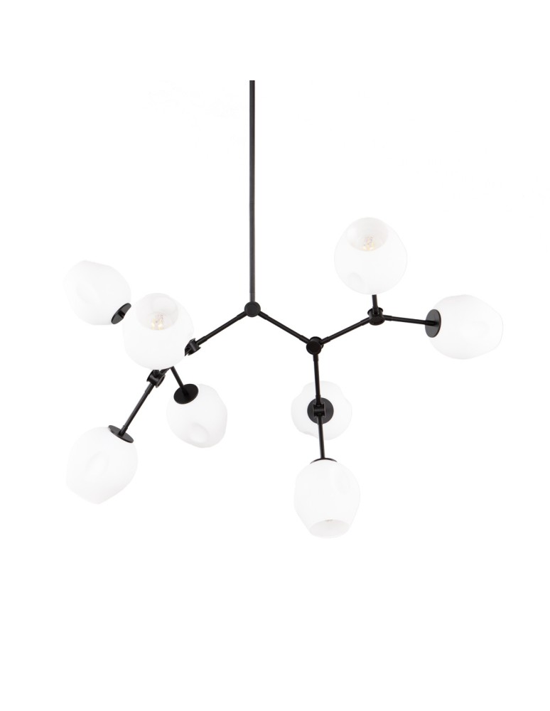 ITALUX Ferral Wisząca 8xE27 60W Czarny PND-75075-8-BK-WG