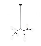 Lampy wiszące kule - ITALUX Ferral Wisząca 8xE27 60W Czarny PND-75075-8-BK-WG - product 6