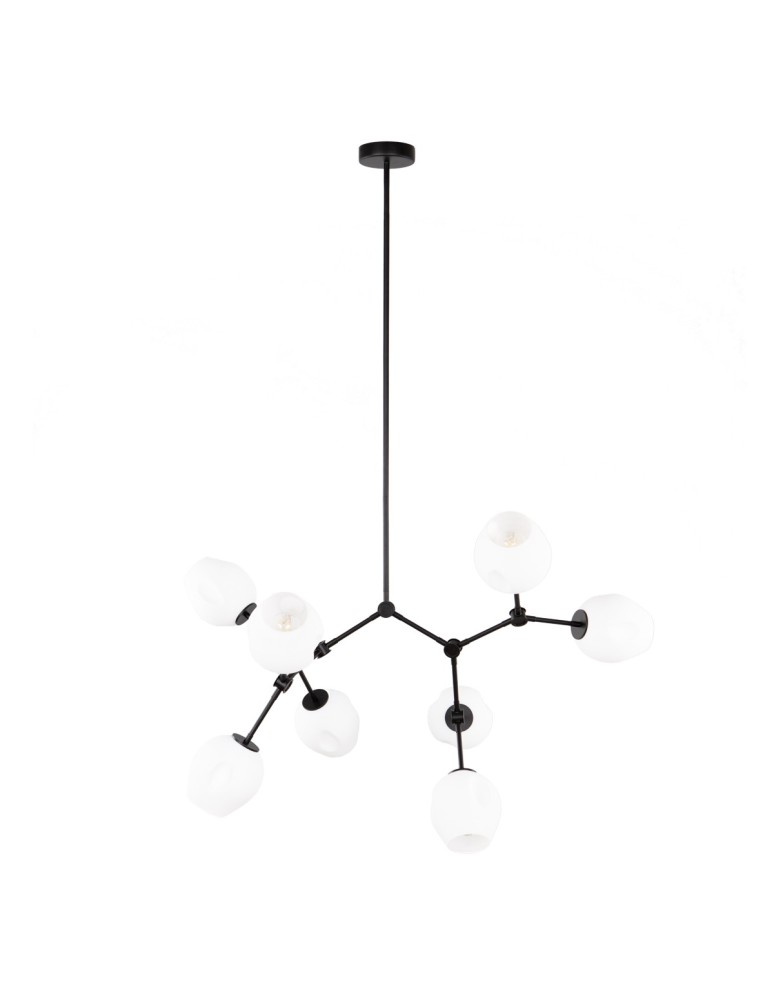 ITALUX Ferral Wisząca 8xE27 60W Czarny PND-75075-8-BK-WG