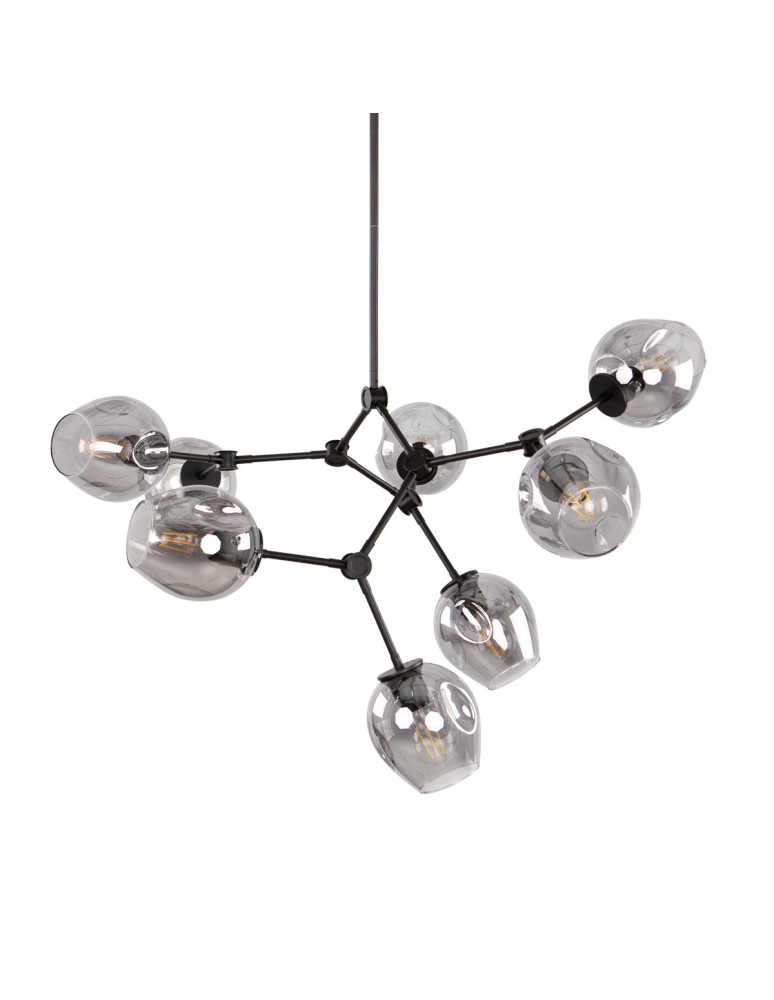 ITALUX Ferral Wisząca 8xE27 60W Czarny PND-75075-8-BK-SG ITALUX Ferral Wisząca 8xE27 60W Czarny PND-75075-8-BK-SG