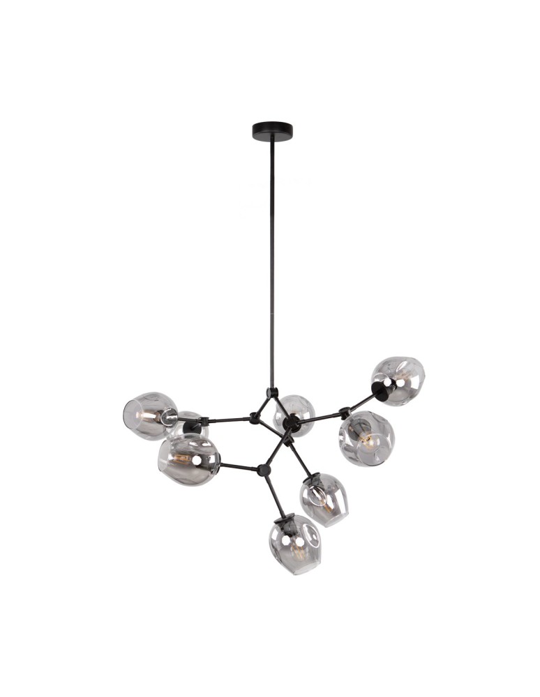 ITALUX Ferral Wisząca 8xE27 60W Czarny PND-75075-8-BK-SG ITALUX Ferral Wisząca 8xE27 60W Czarny PND-75075-8-BK-SG