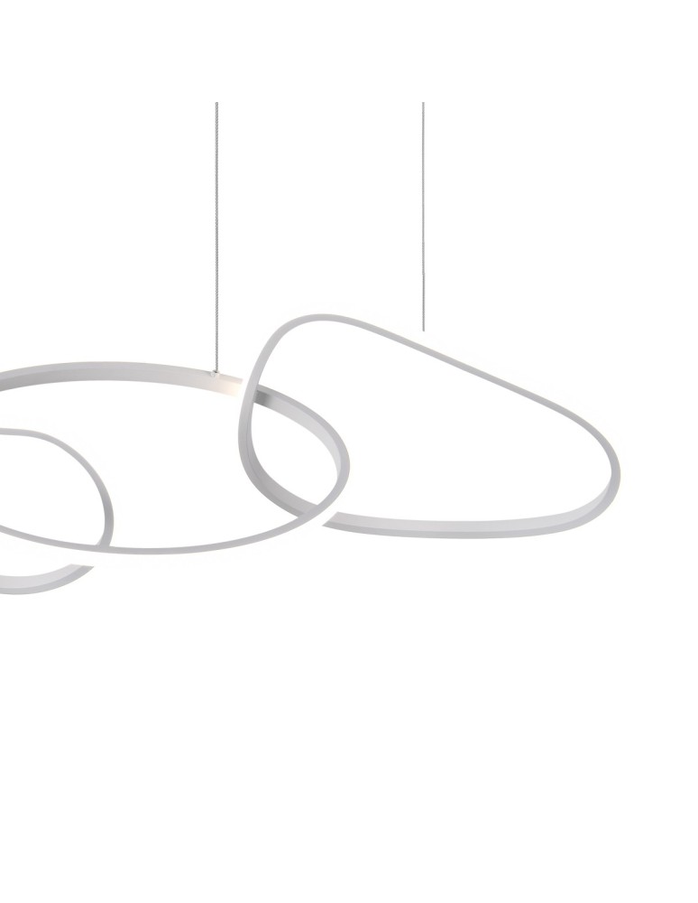 Lampy wiszące nad wyspę - ITALUX Fonte Wisząca 4xLED 60W od 3000K do 6000K Biały PND-22412-S4-WH - product kolory-swiatla.pl 2