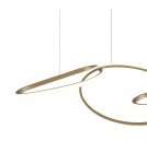 Lampy wiszące nad wyspę - ITALUX Fonte Wisząca 4xLED 60W od 3000K do 6000K Złoty PND-22412-S4-GD - product 2