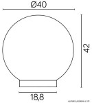 Kule ogrodowe - SU-MA Alekule E27 1x100W IP44 G400ZOP - product 4