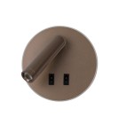 Kinkiety do czytania - ITALUX Furla Ścienna do Czytania 2xLED 8W 3000K Kawowy WL-53742-1-CF - product 3