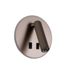 Kinkiety do czytania - ITALUX Furla Ścienna do Czytania 2xLED 8W 3000K Kawowy WL-53742-1-CF - product 4