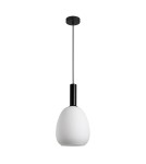 Lampy wiszące pojedyncze - ITALUX Gater Wisząca 1xE27 40W Czarny PND-23541-1-BK-OP - product 1