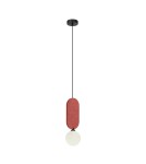 Lampy wiszące pojedyncze - ITALUX Lorenzo Wisząca 1xG9 25W Czerwony PND-59815-1-RED - product 3