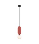 Lampy wiszące pojedyncze - ITALUX Lorenzo Wisząca 1xG9 25W Czerwony PND-59815-1-RED - product 1