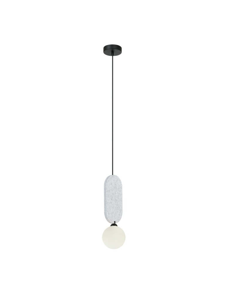 Lampy wiszące pojedyncze - ITALUX Lorenzo Wisząca 1xG9 25W Szary PND-59815-1-LGR - product kolory-swiatla.pl 3