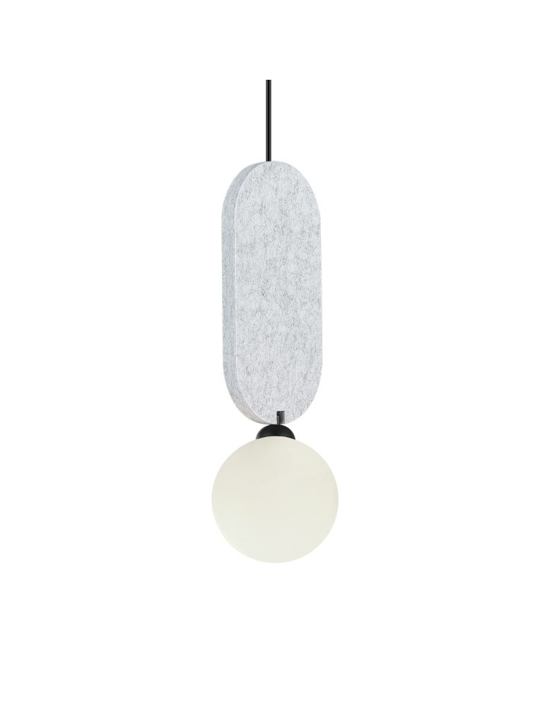 Lampy wiszące pojedyncze - ITALUX Lorenzo Wisząca 1xG9 25W Szary PND-59815-1-LGR - product kolory-swiatla.pl 2