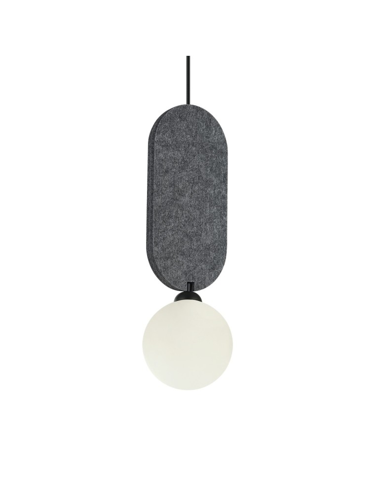 Lampy wiszące pojedyncze - ITALUX Lorenzo Wisząca 1xG9 25W Szary PND-59815-1-GR - product kolory-swiatla.pl 2