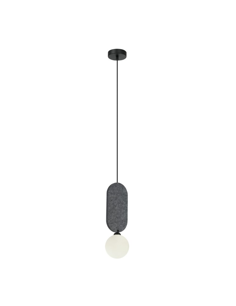 Lampy wiszące pojedyncze - ITALUX Lorenzo Wisząca 1xG9 25W Szary PND-59815-1-GR - product kolory-swiatla.pl 3