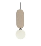 Lampy wiszące pojedyncze - ITALUX Lorenzo Wisząca 1xG9 25W Beżowy PND-59815-1-BG - product 2