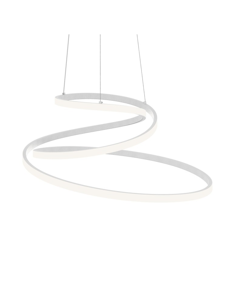 Lampy wiszące LED - ITALUX Lorila Wisząca 1xLED 60W od 3000K do 6000K Biały PND-2168-M-WH - product kolory-swiatla.pl 2