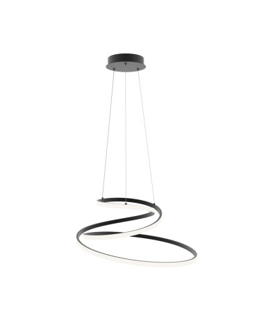 ITALUX Lorila Wisząca 1xLED 60W od 3000K do 6000K Czarny PND-2168-M-BK