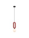 ITALUX Masso Wisząca 1xG9 25W Czerwony PND-59839-1-RED