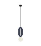 Lampy wiszące pojedyncze - ITALUX Masso Wisząca 1xG9 25W Niebieski PND-59839-1-BLU - product 3