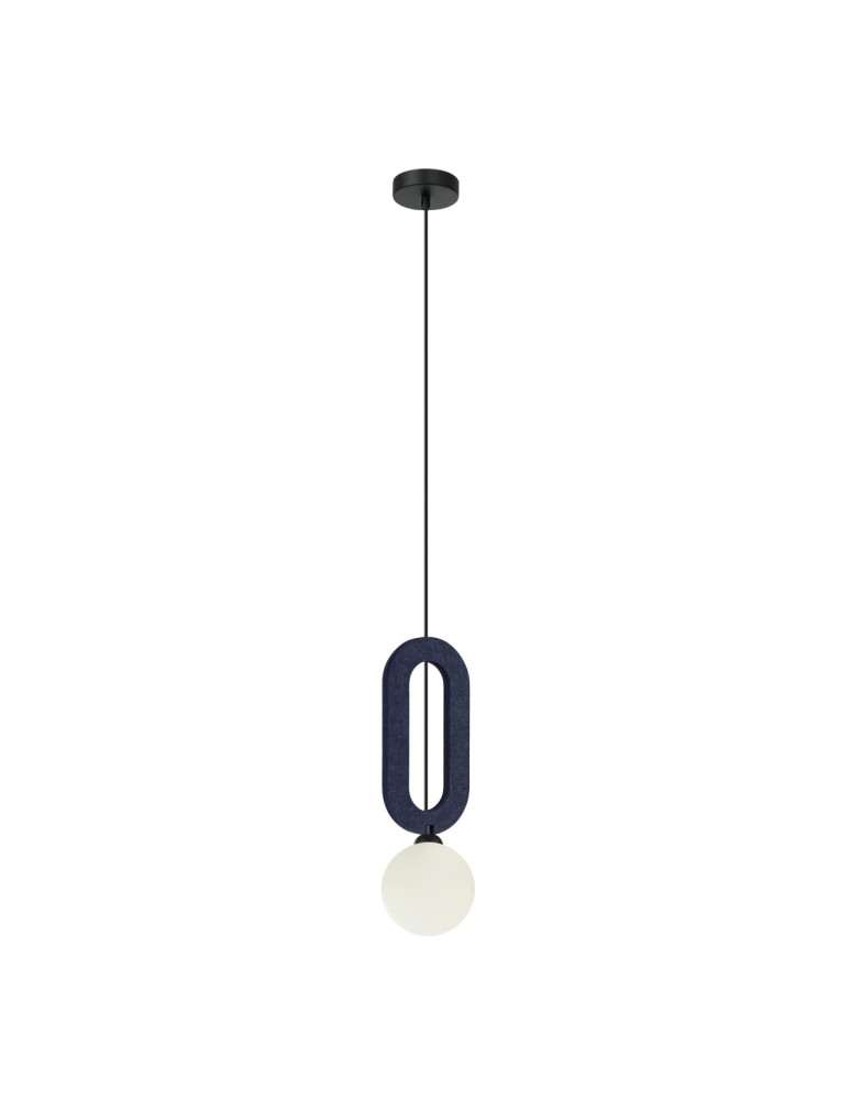 Lampy wiszące pojedyncze - ITALUX Masso Wisząca 1xG9 25W Niebieski PND-59839-1-BLU - product kolory-swiatla.pl 3