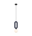 Lampy wiszące pojedyncze - ITALUX Masso Wisząca 1xG9 25W Niebieski PND-59839-1-BLU - product 1