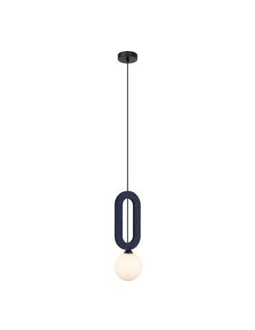 ITALUX Masso Wisząca 1xG9 25W Niebieski PND-59839-1-BLU