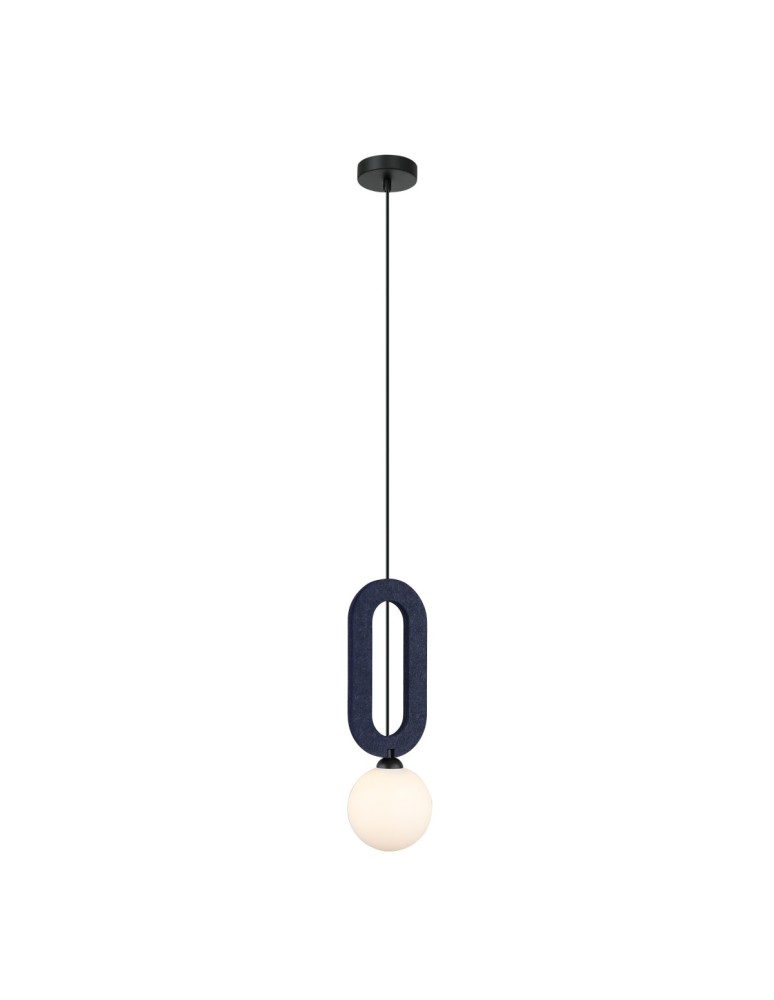 ITALUX Masso Wisząca 1xG9 25W Niebieski PND-59839-1-BLU