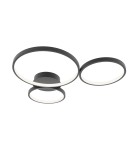 Lampy sufitowe ringi - ITALUX Maver Sufitowa 3xLED 40W od 3000K do 6000K Czarny SPL-20452-3-BK - product 1