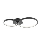 Lampy sufitowe ringi - ITALUX Maver Sufitowa 2xLED 30W od 3000K do 6000K Czarny SPL-20452-2-BK - product 1