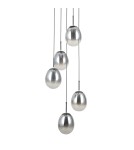 Lampy wiszące kule - ITALUX Meolo Wisząca 5xE14 5W Czarny mat PND-40825-5-BK - product 2