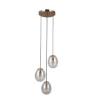 ITALUX Meolo Wisząca 3xE14 5W Złoty PND-40825-3-GD ITALUX Meolo Wisząca 3xE14 5W Złoty PND-40825-3-GD