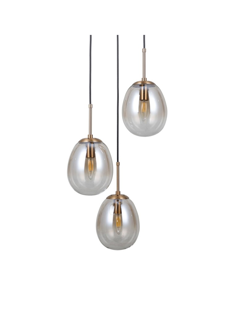 ITALUX Meolo Wisząca 3xE14 5W Złoty PND-40825-3-GD ITALUX Meolo Wisząca 3xE14 5W Złoty PND-40825-3-GD