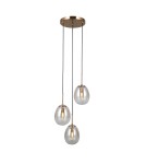 ITALUX Meolo Wisząca 3xE14 5W Złoty PND-40825-3-GD ITALUX Meolo Wisząca 3xE14 5W Złoty PND-40825-3-GD